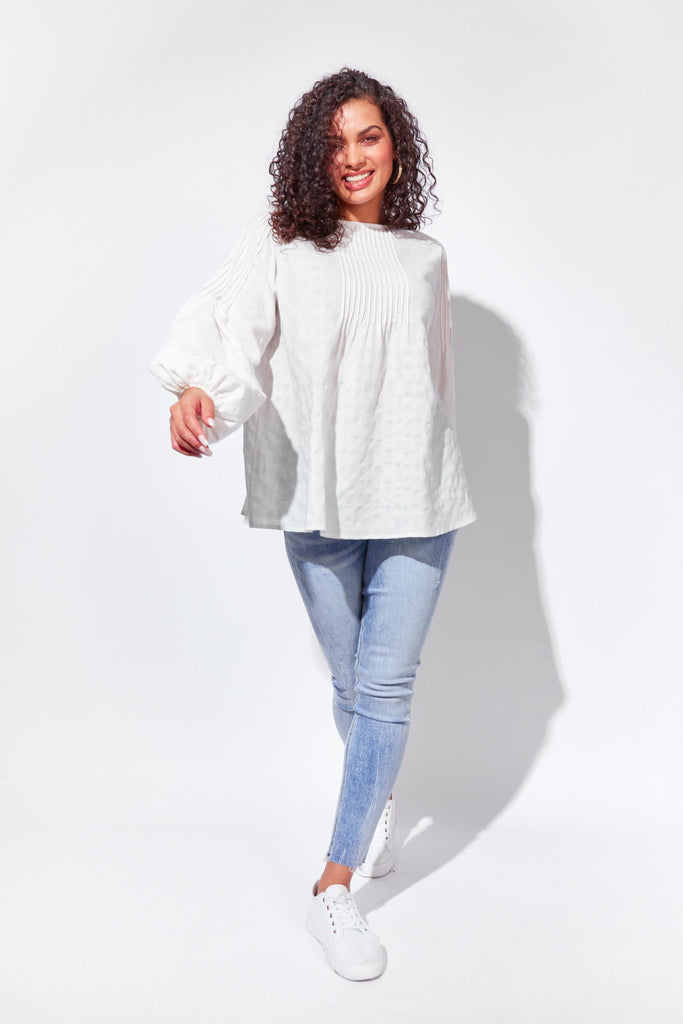 Oslo Blouse - Snow - The Haven Co
