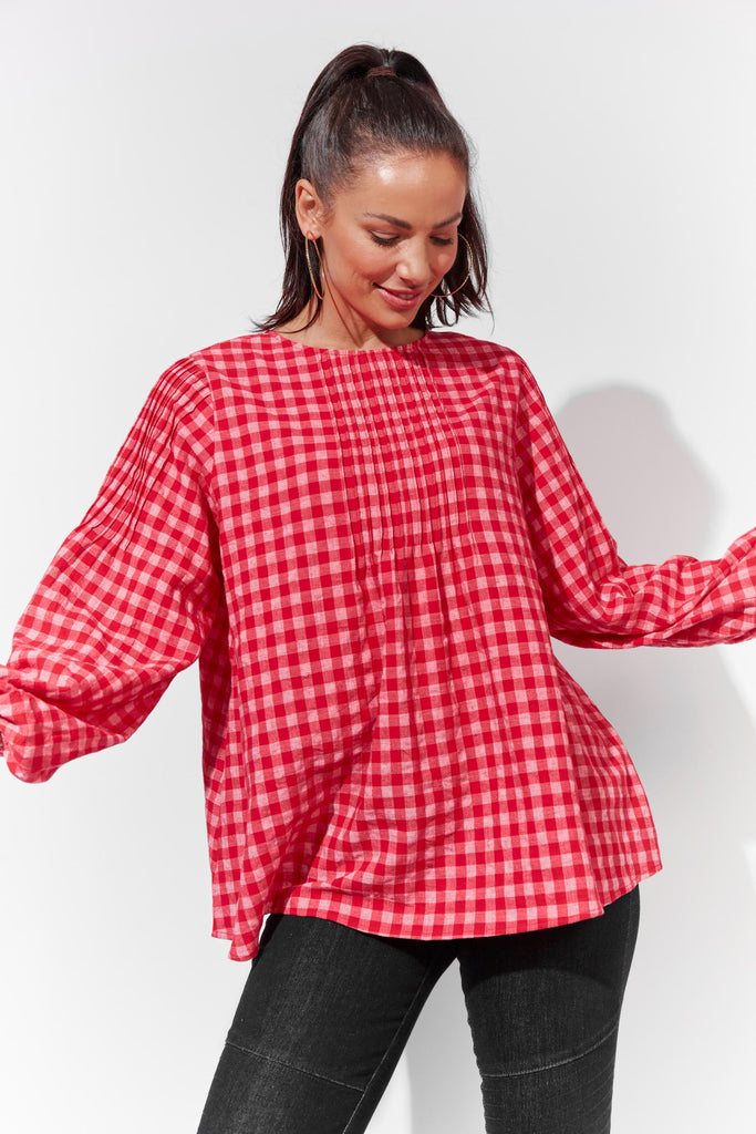 Oslo Blouse - Poppy - The Haven Co