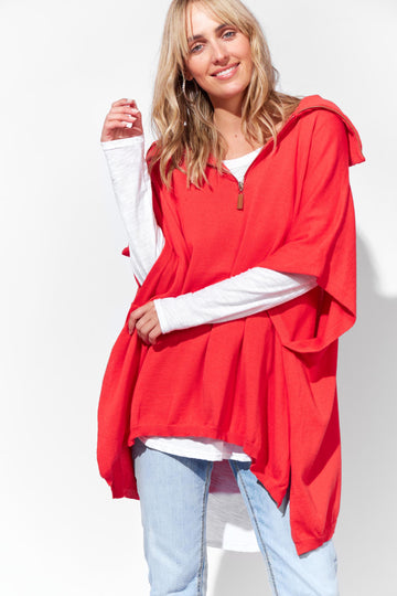 Tivoli Zip Jumper - Poppy - The Haven Co