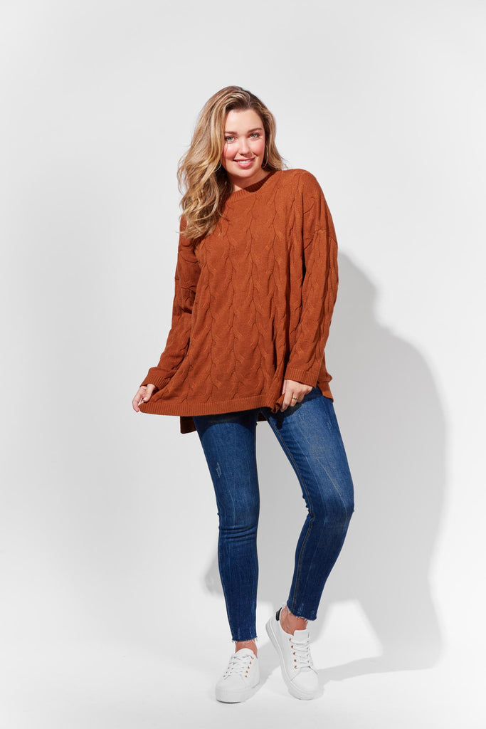 Tivoli Cable Knit - Maple - The Haven Co
