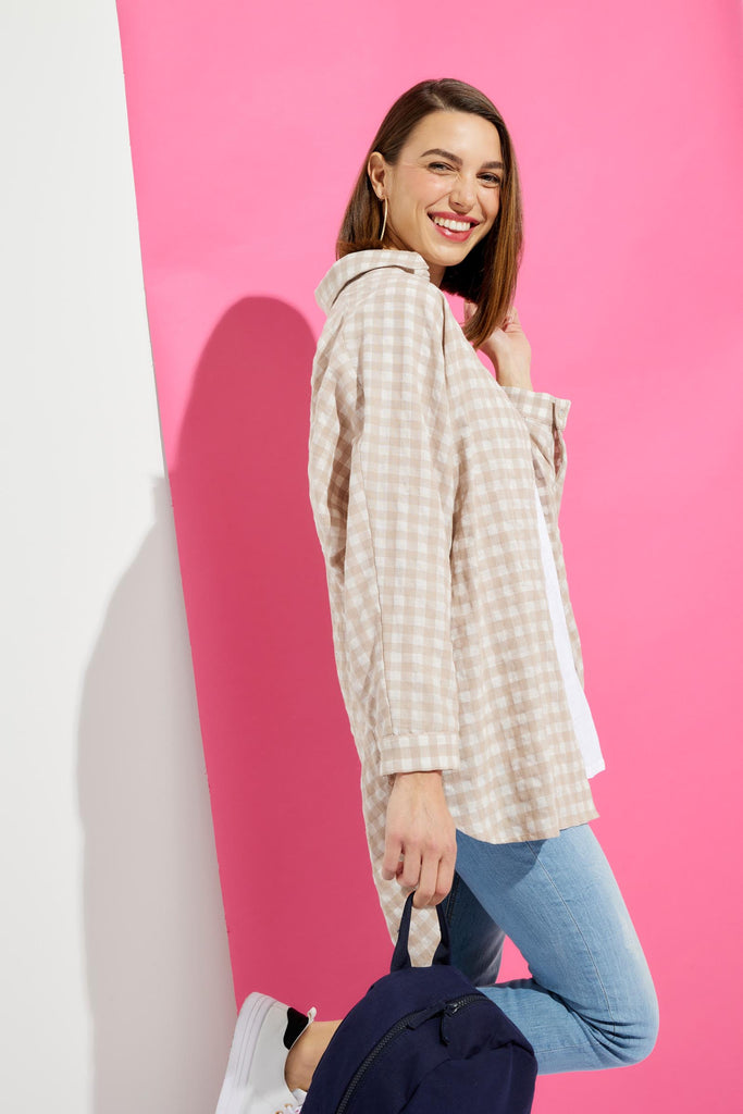 Nagano Shirt - Buff - The Haven Co