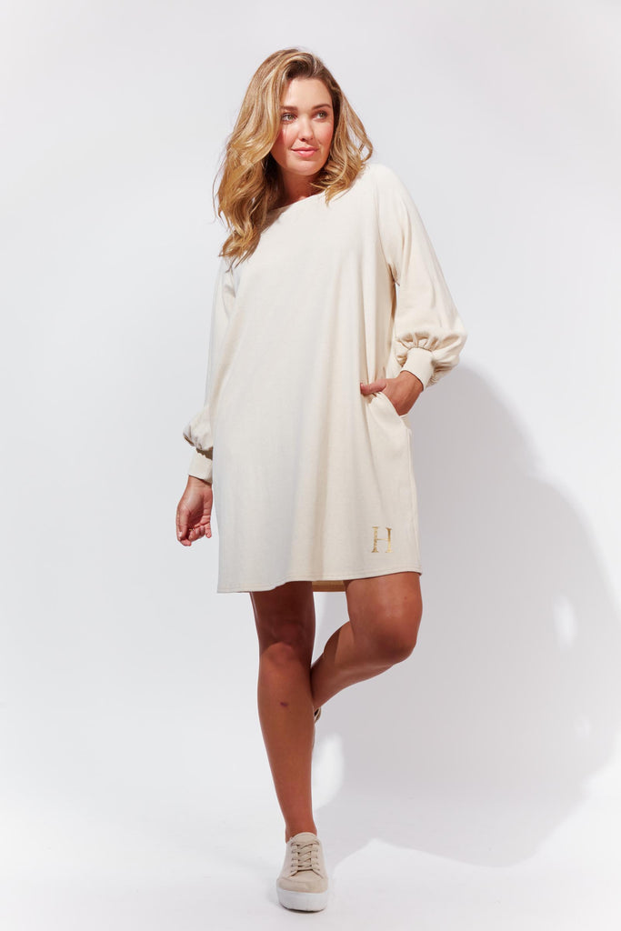Belene Relaxed Top/Dress - Angora - The Haven Co